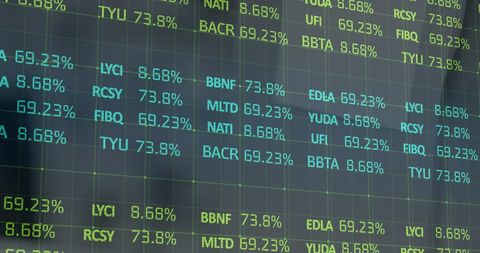 digital financial data processing interface with market trends - Download Free Stock Images Pikwizard.com