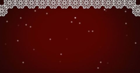 Snowflakes on Burgundy Background for Festive Season