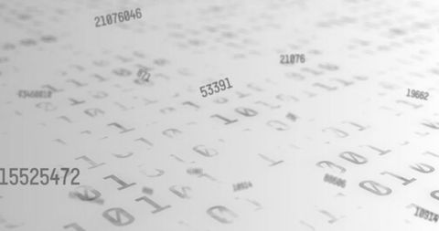 Abstract Binary Code and Random Numbers on White Background - Download Free Stock Images Pikwizard.com