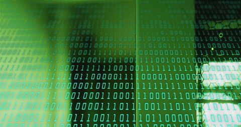 Binary Code and Shadowy Figure Representing Cybersecurity - Download Free Stock Images Pikwizard.com