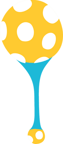 Transparent abstract yellow sphere on blue droplet pedestal
