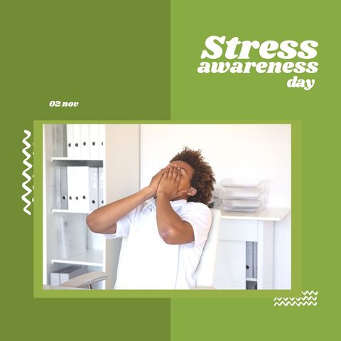 stress awareness day: relaxation techniques for well-being - Download Free Stock Templates Pikwizard.com