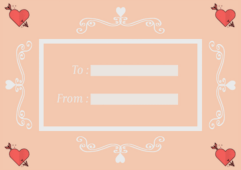 Romantic Love Letter with Transparent Background for Weddings