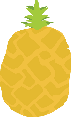 stylized transparent pineapple illustration for design projects - Download Free Stock Videos Pikwizard.com