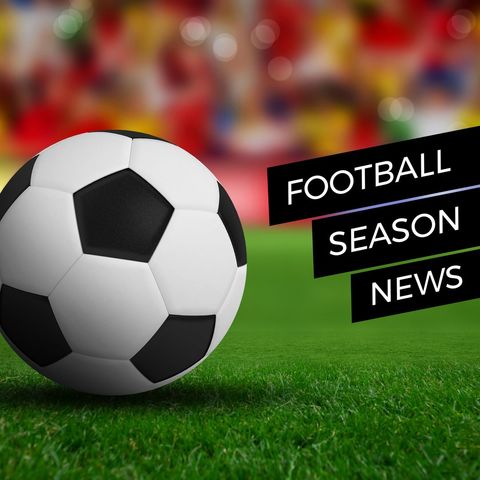 Football Season News with Soccer Ball on Stadium Grass - Download Free Stock Templates Pikwizard.com