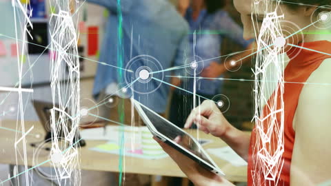 Network Technology Interactive Tablet Use in Office Space