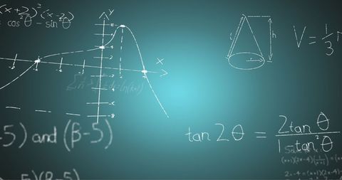 mathematical formulas on blue backdrop - Download Free Stock Images Pikwizard.com
