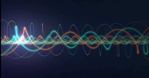 Abstract Neon Waves on Dark Background Concept - Download Free Stock Images Pikwizard.com