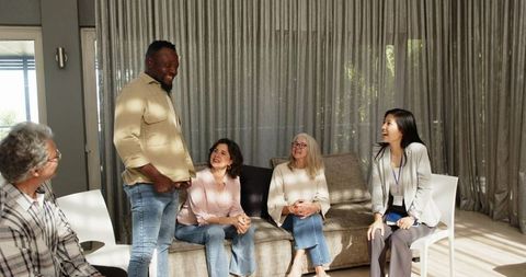 Diverse Group Therapy with Engaging Discussions