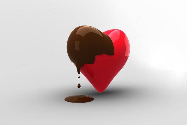 Red Heart Dipped in Melting Chocolate with Transparent Background - Download Free Stock Videos Pikwizard.com