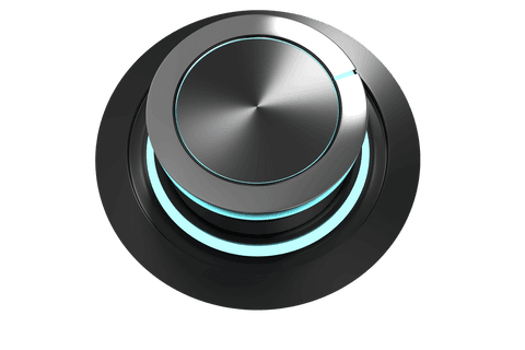 sleek black volume knob on transparent background for ui design - Download Free Stock Videos Pikwizard.com
