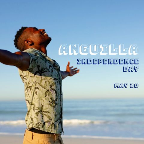 joyful celebration on anguilla independence day at beach - Download Free Stock Templates Pikwizard.com