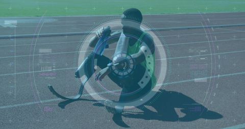 Disabled Athlete Hydration Technology Interface Concept - Download Free Stock Images Pikwizard.com