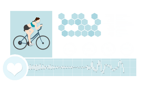 Transparent Female Cyclist and Data Elements Illustration - Download Free Stock Videos Pikwizard.com