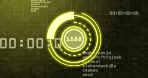 Futuristic data scanning and processing interface