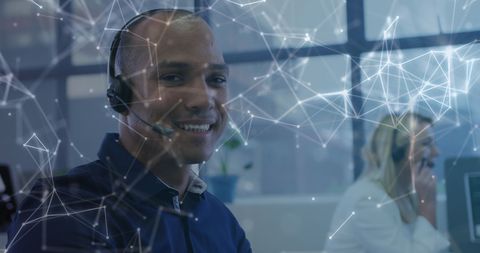 Tech-Savvy Professionals Harnessing Digital Connectivity