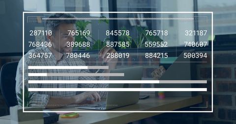 Businessman Processing Data in Modern Office Environment