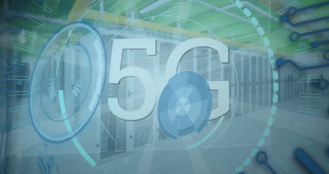 Futuristic 5G Technology with Data Center Servers