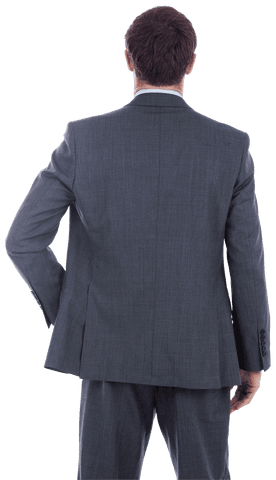 Transparent background businessman standing in formal suit