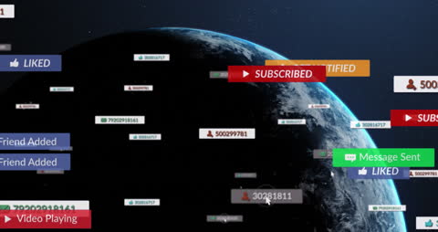 Global Digital Communication with Media Icons