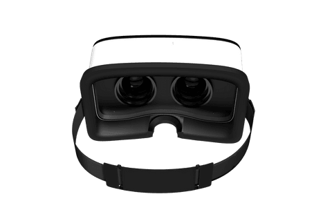 Transparent vr headset innovation isolated vector concept