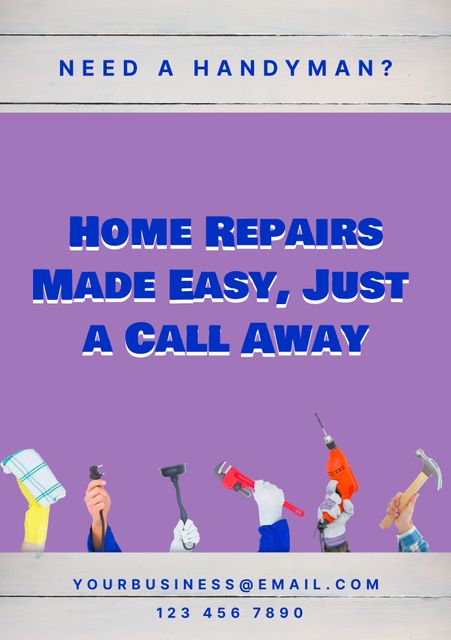 Handyman Services Promotion with Vibrant Tools Imagery - Download Free Stock Videos Pikwizard.com