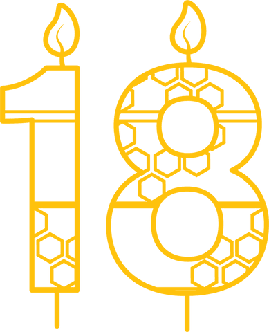 Eighteen Birthday Candle Outline on Transparent Background - Download Free Stock Videos Pikwizard.com