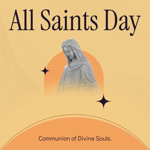 all saints day celebration with virgin mary statue - Download Free Stock Templates Pikwizard.com