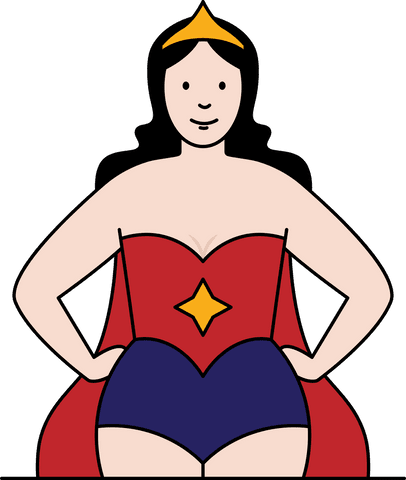 female superhero comic art on transparent background - Download Free Stock Videos Pikwizard.com