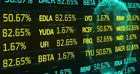 Dynamic Stock Market Data over Spinning Globe Concept - Download Free Stock Images Pikwizard.com
