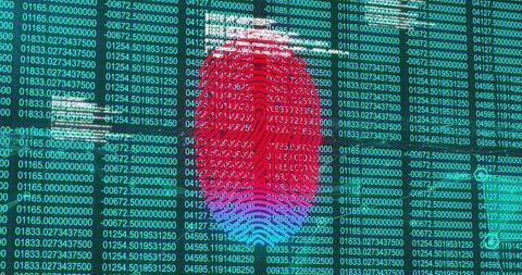 Fingerprint Authentication on Digital Interface with Scrolling Code