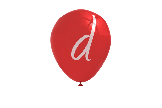 Red Balloon with Letter D on Transparent Background Illustration - Download Free Stock Videos Pikwizard.com