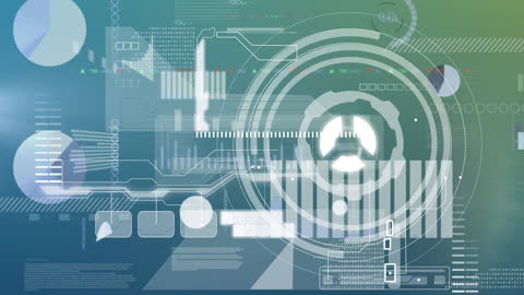 Futuristic Data Analytics Visualization Illustrating Technology Concepts