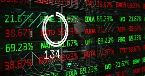 Holographic Interface Displaying Financial Stock Data - Download Free Stock Images Pikwizard.com