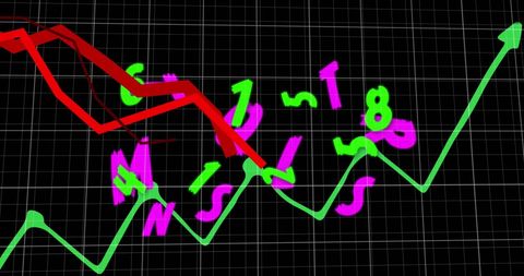 Dynamic Data Visualization with Virtual Graphs and Numbers - Download Free Stock Images Pikwizard.com