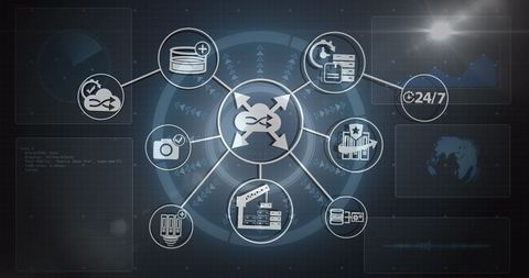Business Network Connections and Technology Concept - Download Free Stock Images Pikwizard.com