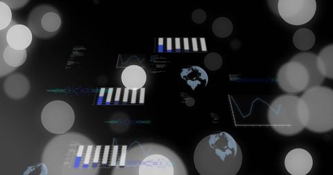 Futuristic Data Visualization with Digital Elements and Light Effects - Download Free Stock Images Pikwizard.com