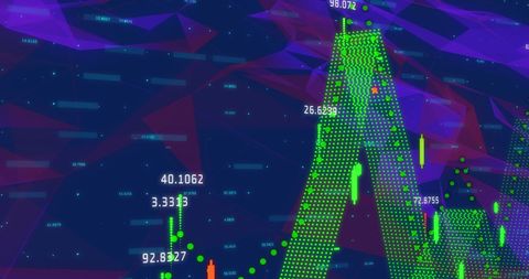 Futuristic 3D Data Visualization with Graphs and Digital Interface - Download Free Stock Images Pikwizard.com