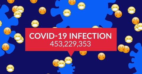 Global COVID-19 Infection Visualization with Emotional Emojis