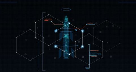 Digital Rocket Technology with Hexagonal Network and Data Visualization