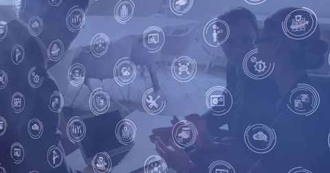 Innovative Technology Networking in Business Meeting