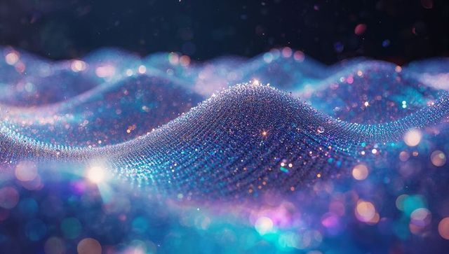 Luminous Mesh Waves with Cosmic Bokeh Glow
