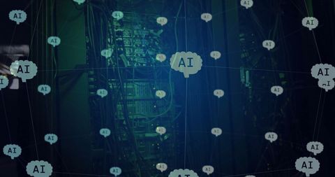 Global artificial intelligence data networking connections