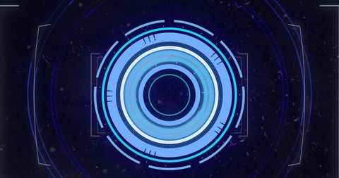 High-Tech Circular Digital Interface with Blue Glow - Download Free Stock Images Pikwizard.com