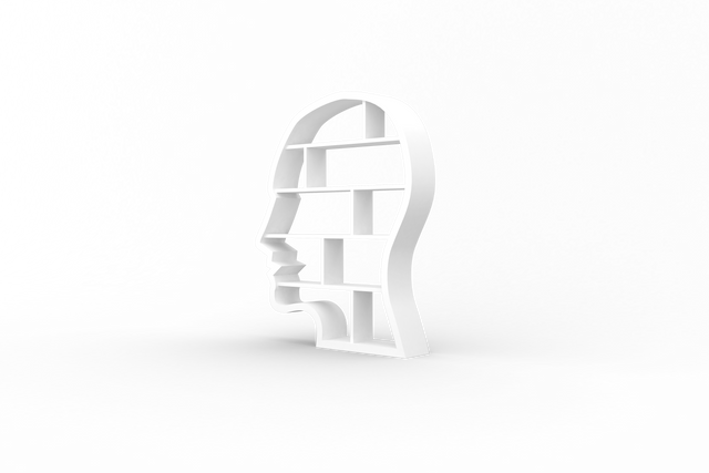 Transparent Head Shaped Bookcase Shelf PNG Illustration - Download Free Stock Videos Pikwizard.com