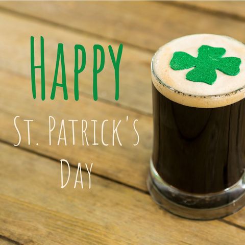 st. patrick's day celebration with irish stout and shamrock - Download Free Stock Templates Pikwizard.com