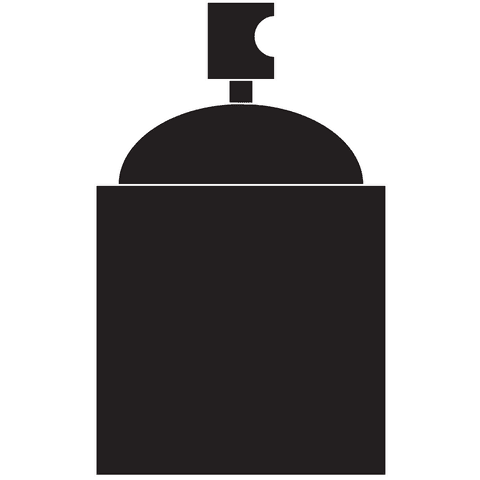 silhouette spray paint can transparent vector illustration - Download Free Stock Videos Pikwizard.com