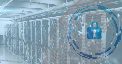 Cybersecurity protection in modern data center with digital lock