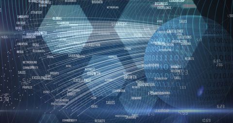 Digital Network of Global Business Concepts and Ideas - Download Free Stock Images Pikwizard.com