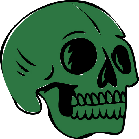 green skull illustration hollow eyes minimalistic transparent - Download Free Stock Videos Pikwizard.com